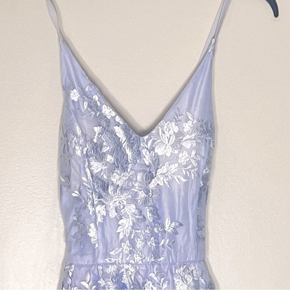 BCX Juniors' Floral Embroidered Gown, evening dress size 5, lavender - Picture 9 of 13